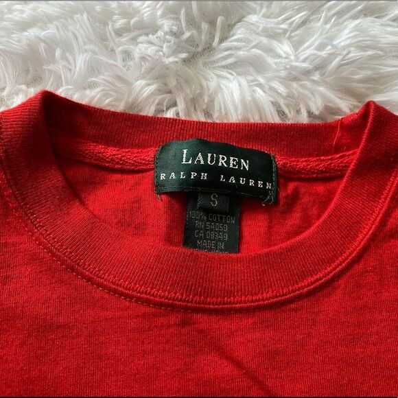 Lauren Ralph Lauren Crest Top Red Size Small - Picture 4 of 5